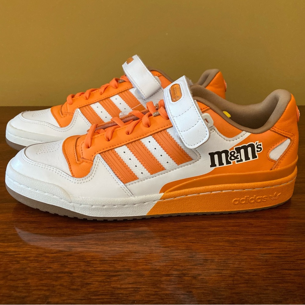 adidas Forum Lo 84 M&M Orange White Mens Sz 9.5 GY6317 vintage style NWOB